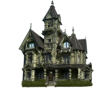 Victorian Mansion Architecture PNG image