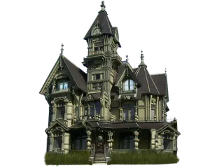 Victorian Mansion Exterior PNG image