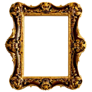 Victorian Mirror Frame PNG 06212024