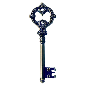 Victorian Skeleton Key Graphic Png 06212024 PNG image