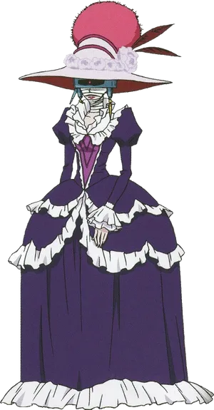 Victorian Style Anime Character PNG image