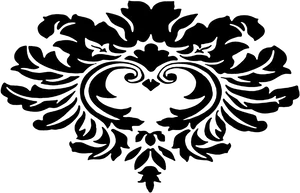 Victorian Style Floral Design PNG image