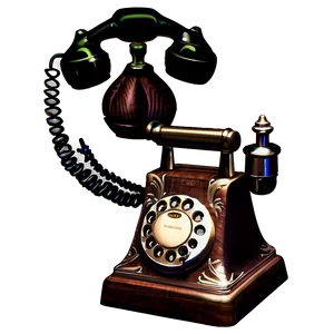 Victorian Style Telephone PNG 05252024 PNG