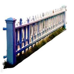 Victorian Style White Fence PNG 32 PNG