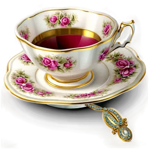 Victorian Tea Cup Grace PNG 45