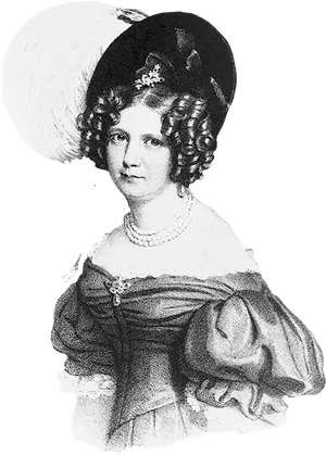 Victorian Woman Portrait PNG image