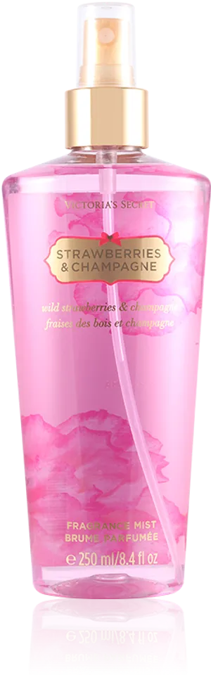 Victorias Secret Strawberries Champagne Fragrance Mist PNG image