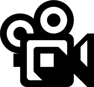 Video Camera Icon Black PNG