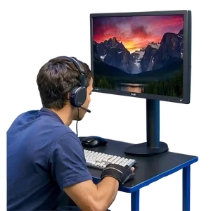 Video Editing Monitor Setup Png 47 PNG image