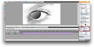 Video Editing Software Eye Composition PNG image