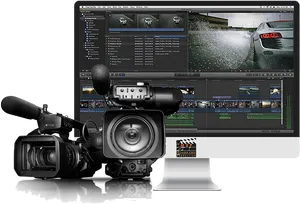 Video Editing Workstationand Equipment PNG image