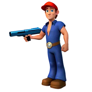 Video Game Inspired Cartoon Character PNG Eto PNG