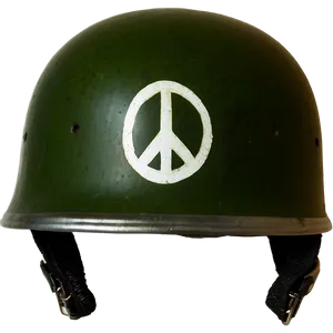 Vietnam Helmet With Peace Sign Png 06272024 PNG image