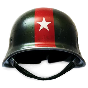 Vietnam War Helmet On Flag Png Vnq18 PNG image