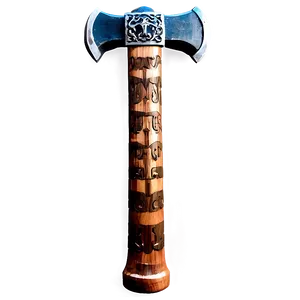 Viking Axe Emblem PNG Wlt