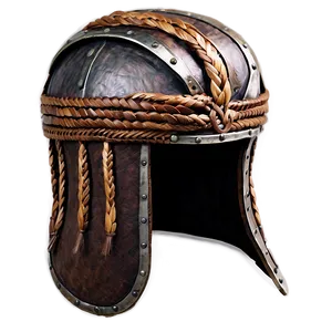 Viking Helmet With Braids PNG 06132024