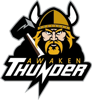 Viking Thunder Mascot Logo PNG image