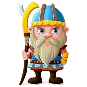 Viking Warrior Cartoon Character Png 06122024 PNG image