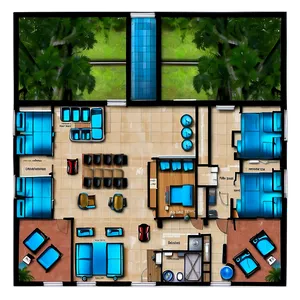 Villa Floor Plan PNG Dnr97 PNG