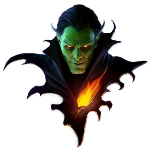 Villain In Flames PNG Svk