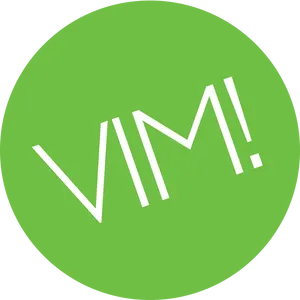 Vim Editor Logo Green Circle PNG image