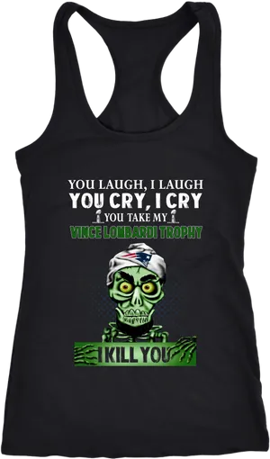 Vince Lombardi Trophy Humor Tank Top PNG image