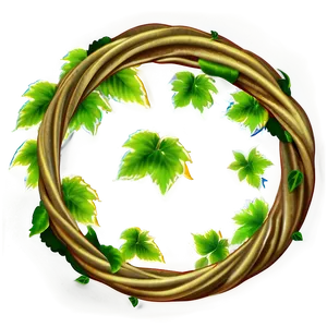 Vine Circle Illustration PNG image