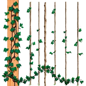 Vine Climbing Wooden Trellis PNG image