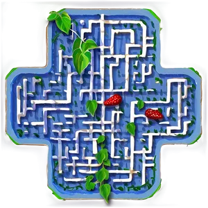 Vine Growth In Maze Puzzle PNG image