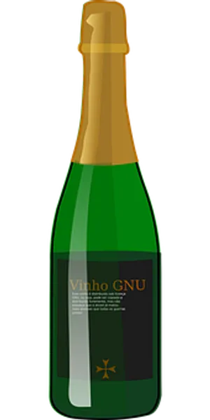 Vinho G N U Wine Bottle PNG image