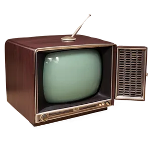 Vintage 1950s Television Set PNG 68