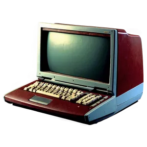 Vintage 90s Laptop Computer PNG 06252024 PNG