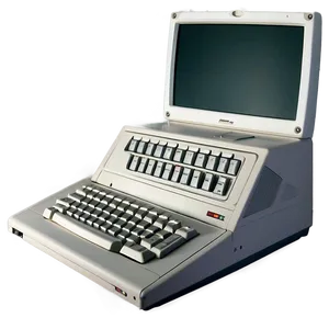 Vintage 90s Laptop Computer Png Eip37 PNG image