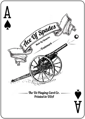 Vintage Aceof Spades Card PNG image