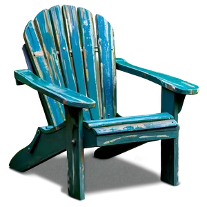 Vintage Adirondack Chair PNG 4