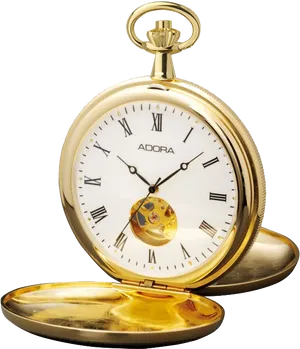 Vintage Adora Pocket Watch PNG