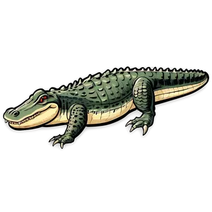 Vintage Alligator Illustration Png 05212024 PNG image