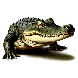 Vintage Alligator Illustration Png Quq PNG image