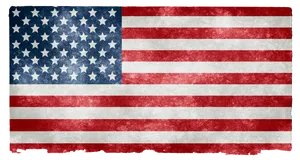 Vintage American Flag Texture PNG image