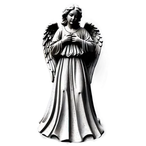 Vintage Angel Carving PNG 06202024