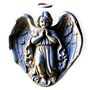 Vintage Angel Carving PNG 06202024 PNG