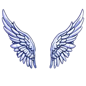 Vintage Angel Wings Graphic PNG Igc