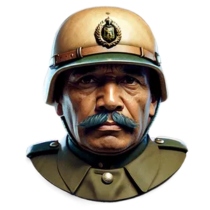 Vintage Army General Png Dbq PNG image