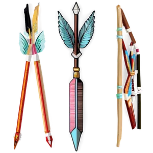 Vintage Arrow Illustration Png 3 PNG image