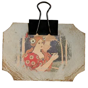 Vintage Art Nouveau Clip