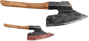 Vintage Axeand Sheath PNG image