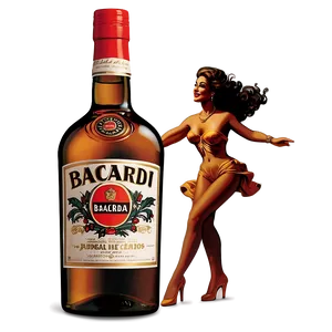 Vintage Bacardi Ad Png 30 PNG image