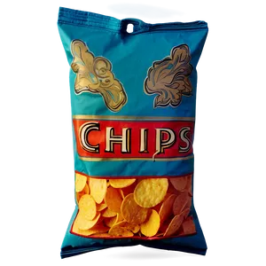 Vintage Bag Of Chips PNG 60