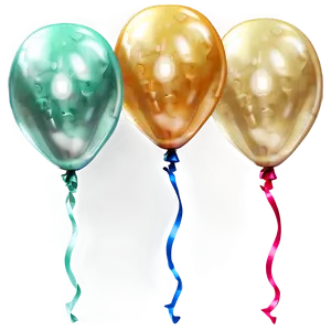 Vintage Balloons PNG Paq90