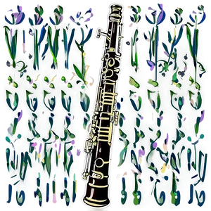 Vintage Bassoon Graphic Png Oud PNG image